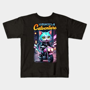 Motorcycle Catventure Kids T-Shirt